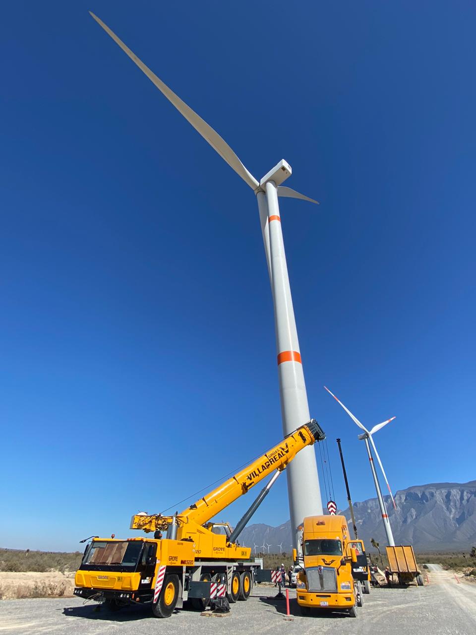 Project in El Mezquite Wind Farm in Nuevo León, México