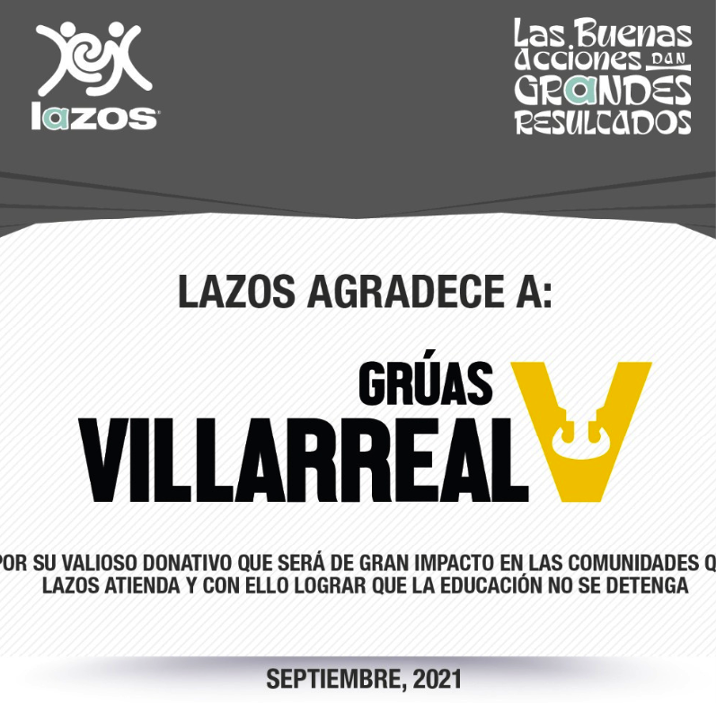 For us, education is the most important together with Fundación Lazos AC